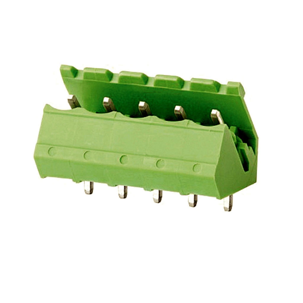 5.08 mm Pitch Printed Circuit Board (PCB) Terminal Block 45 Degree ...